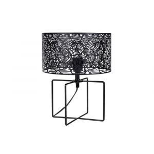 Lampe m&eacute;tal ajour&eacute; noir