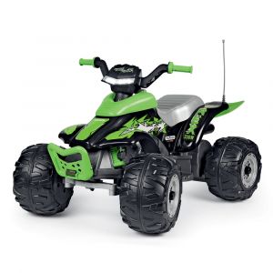 Quad peg perego 12 volts corral t rex vert