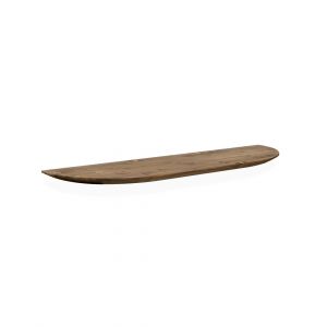 Étagère arrondie en bois de sapin flottant vieilli 80x3,2cm