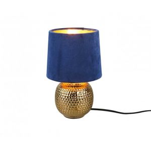 Lampe design en c&eacute;ramique bleu