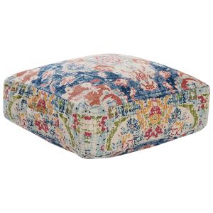 Pouf coton multicolore