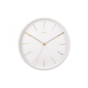 Horloge murale fer blanc &Oslash;35cm