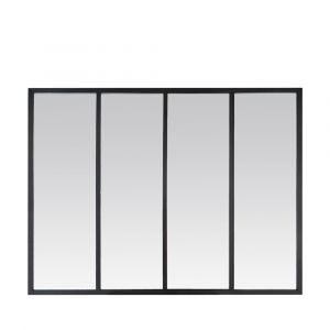 Miroir atelier verri&egrave;re 90x120 - Noir