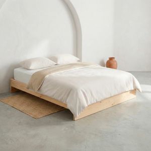 Housse de couette rev&eacute;rsible en 100% coton 260x240 cm + 2(50x90) cm