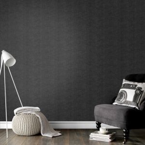 Papier peint intiss&eacute; crocodile vinyle expans&eacute; noir 1005x52cm