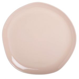 Assiette &agrave; dessert en gr&egrave;s beige