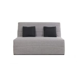 Banquette bz convertible 2/3 places tissu gris
