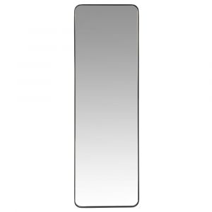 Miroir rectangulaire en métal noir 39x129