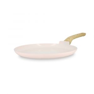 Cr&ecirc;pi&egrave;re 26cm avec rev&ecirc;tement c&eacute;ramique rose - tous feux