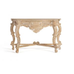 Console en bois manguier blanc vieilli