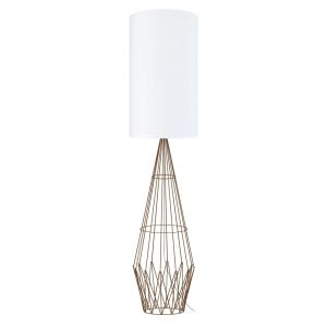 Lampadaire  métal,Marron,H165xD30xP30cm