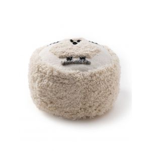 Pouf ivory 45x45x25