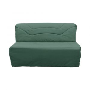 Housse de BZ en coton recycl&eacute; Vert Foug&egrave;re-160 x 200 cm