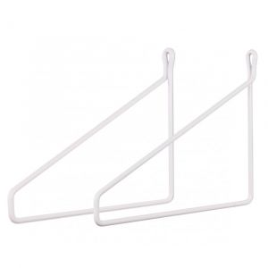 Lot de 2 equerre murale support metal pour etagere tablette en bois