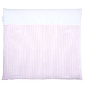 Matelas &agrave; langer lavable coton rose 70x80 cm