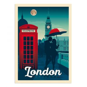 Affiche Londres  21x29,7 cm