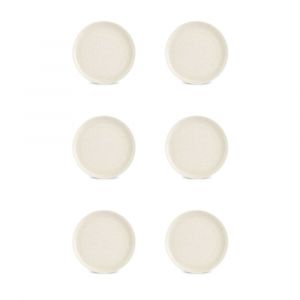 Assiette plate 19,5cm vanille  - Lot de 6
