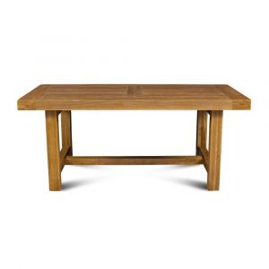 Table de ferme campagnarde bois ch&ecirc;ne massif L180