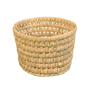Cache pot feuilles de palmier osier naturel 15 x 15