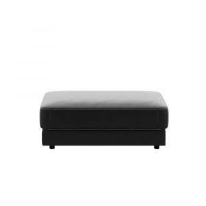 Pouf gris argent&eacute; L112