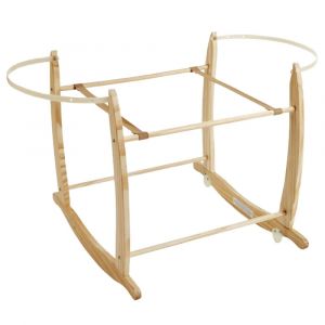 Support couffin bois naturel