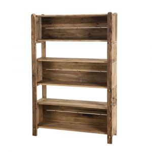 Etag&egrave;re 5 niveaux en pin recycl&eacute;