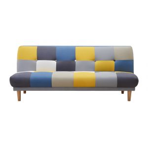 Canap&eacute; convertible  3 places multicolore