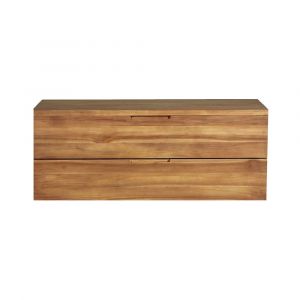 Meuble sous vasque en teck massif 115 cm