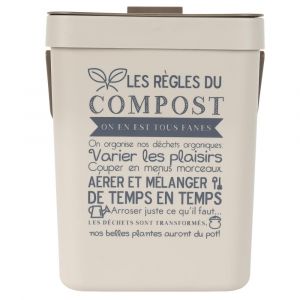 Poubelle de compostage avec accroche 5L