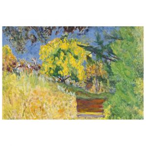 Tableau escaliers dans le jardin de l'artiste P. Bonnard 40x60cm