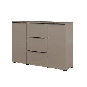 Buffet 2 portes 3 tiroirs stratifiés taupe