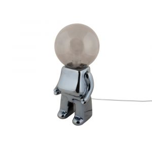 Lampe de Table c&eacute;ramique noir 12x12x27cm