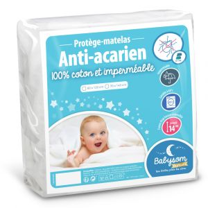 Protège matelas bébé anti acariens et imperméable 60x120