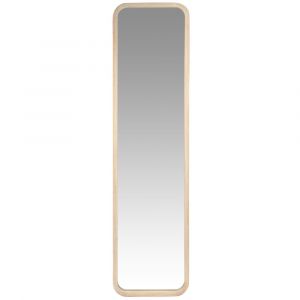 Grand miroir rectangulaire sur pied en bois de paulownia 41x160