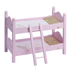Lit superposé double poupée, 43.5 cm, Rose