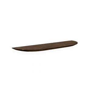 Étagère arrondie en bois de sapin flottant marron 140x3,2cm