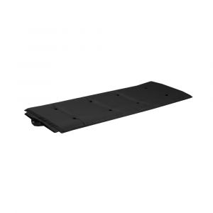 Matelas futon coton et fibres voyage 70x190 gris anthracite