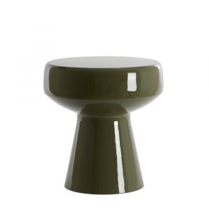 Table d'appoint métal vert Ø38cm