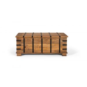 Table tronc en bois de manguier massif avec finition naturelle