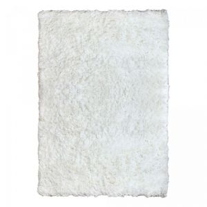 Tapis enfant ultra doux et moelleux shaggy longues mêches, écru 80x150