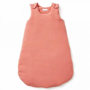 Gigoteuse bébé en gaze de coton marsala (0-6 mois)