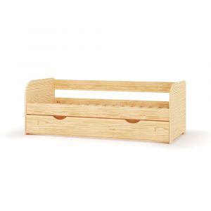 Lit banquette gigogne bois massif 80x190 cm
