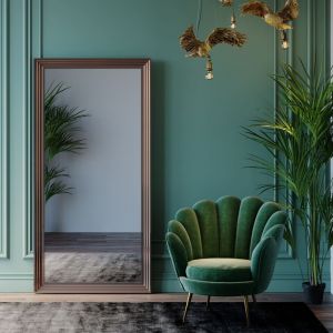 Miroir en r&eacute;sine argent&eacute;e 180x90