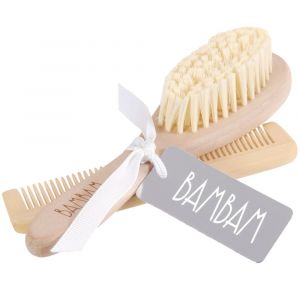 Peigne et brosse en bois