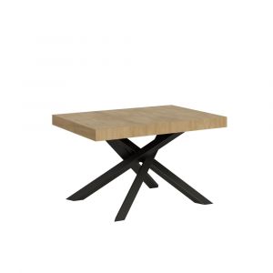 Table extensible 90x130/234 cm effet bois ch&ecirc;ne nature