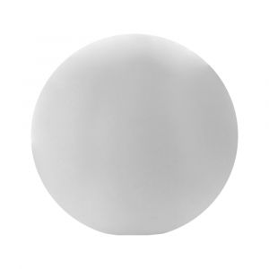 Boule lumineuse led 30cm multicolore en plastique blanc