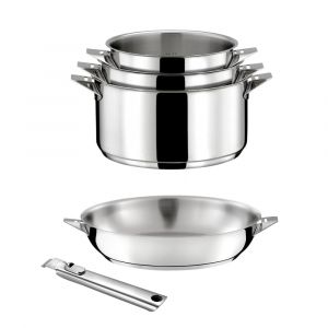 Lot 5 pièces : casseroles, poêle et poignée