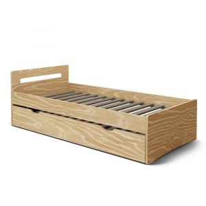 Lit gigogne bois massif 80x190 cm