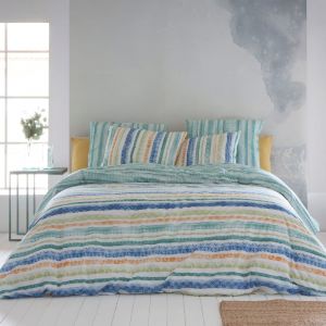 Housse de couette réversible en coton 260x240 cm vert