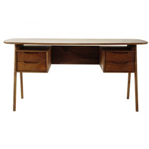 Bureau vintage en bois de manguier
